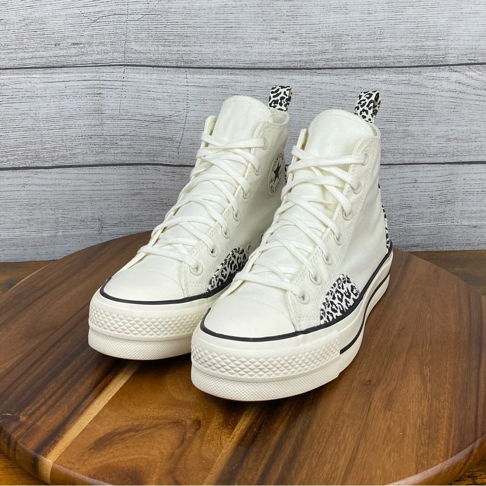 Converse Chuck Taylor All Star Lift Platform High Animalier Shoe A03874C Women 9